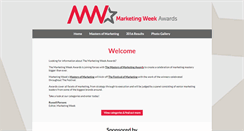 Desktop Screenshot of marketingweekawards.co.uk